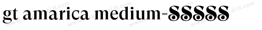 gt amarica medium字体转换